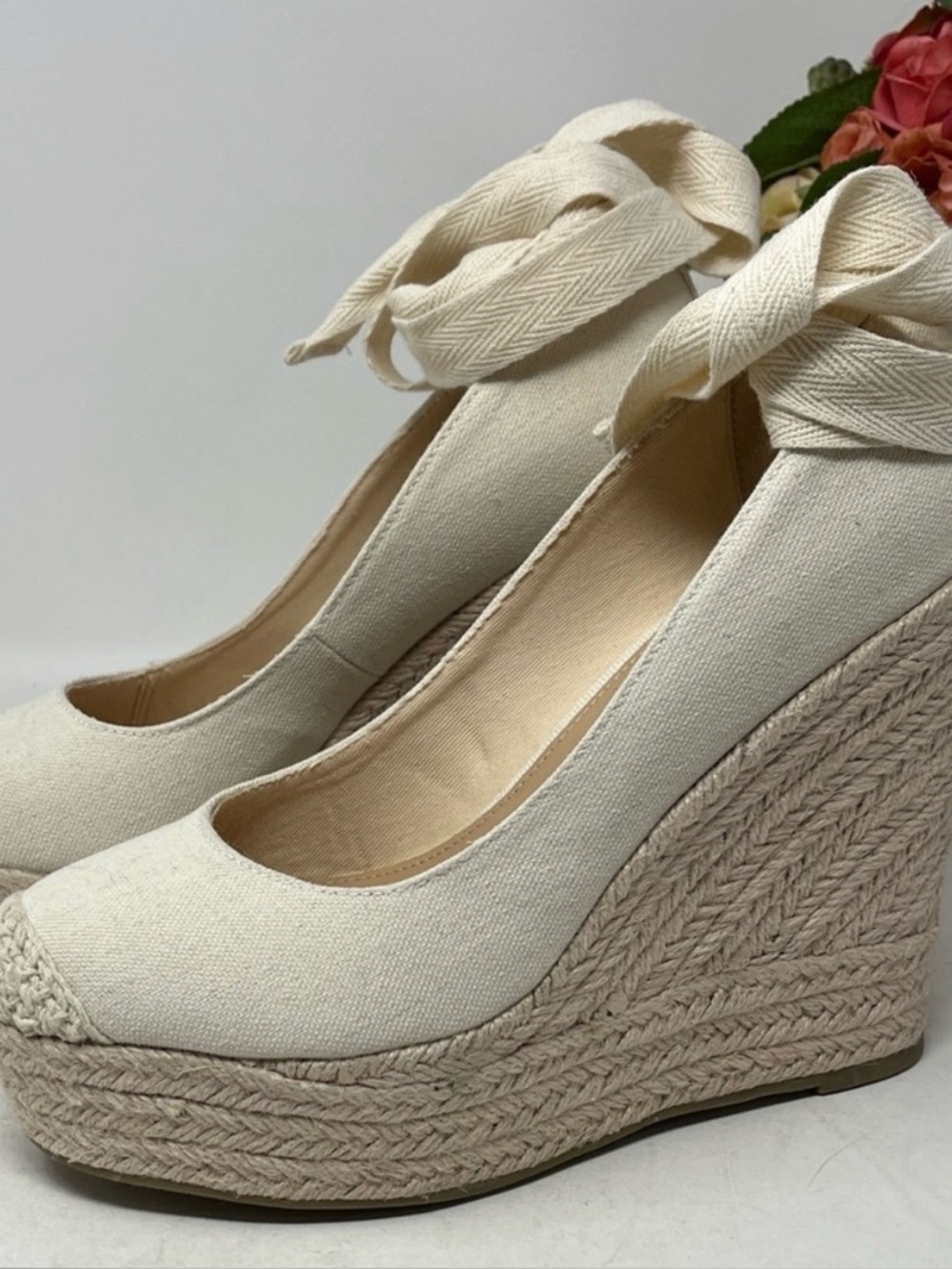 Shoe Dazzle Vilette Espadrille Wedge Platform